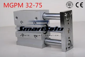 

Free Shipping MGPM32-75 double action 3-rod guide cylinder compact pneumatic bore 32mm stroke 75mm slide bearing smc type