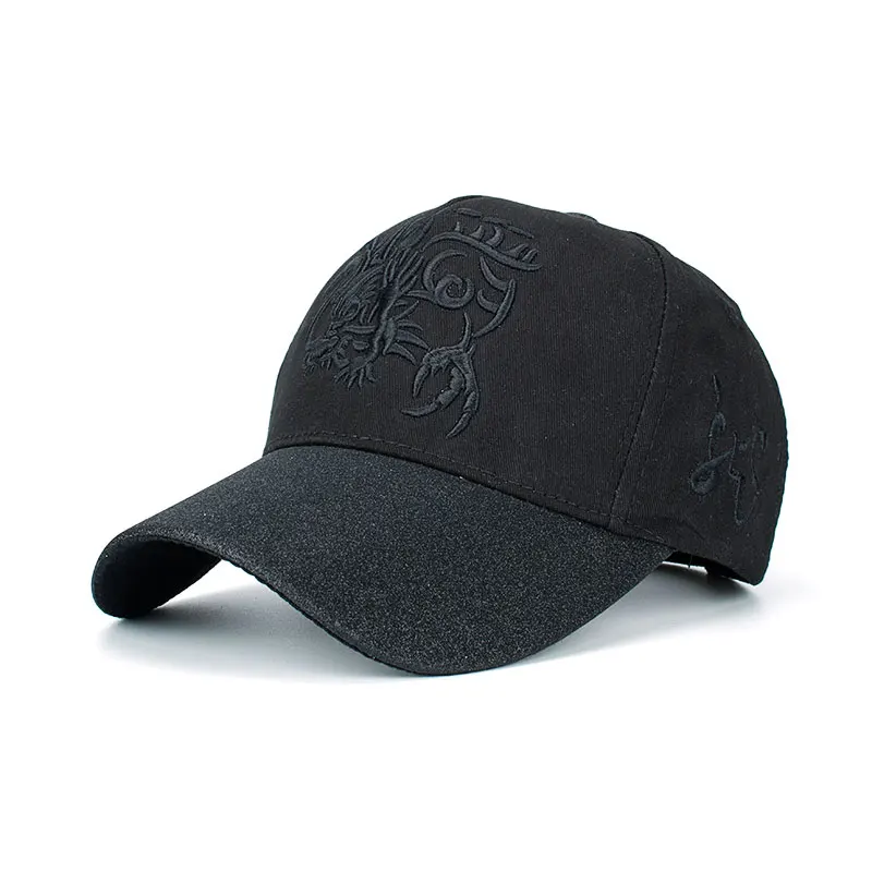 JOYMAY Новое поступление высокое качество snapback кепки Демин регулируемая бейсболка китайский дракон, вышивка шляпа для мужчин и женщин B457 - Цвет: Black