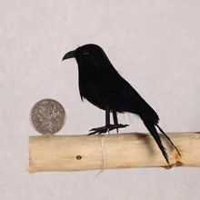 6 шт./лот искусственные Пернатые птицы Хэллоуин Ворон сад двора вечерние украшения черные птицы Поделки Сделай Сам Декор Поддельные птицы