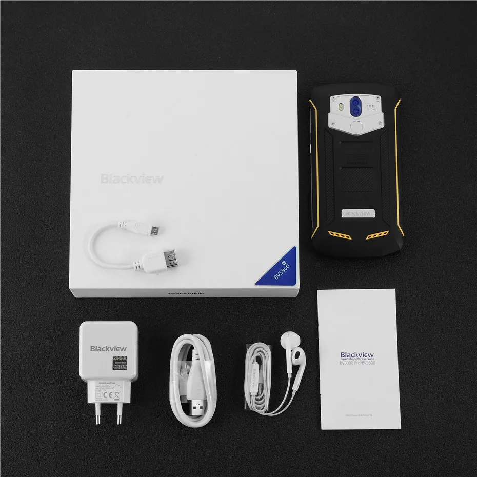 Blackview Bv5800 IP68 Водонепроницаемый 5580 mAh Большой батареи 4G 18:9 смартфон MT6739 2 Гб