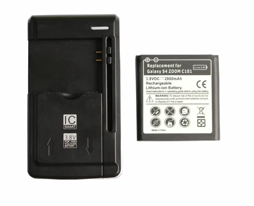 Ciszean 2800 мАч B740AC/K/E/U запасная батарея + зарядное устройство для Samsung Galaxy S4 Zoom C101 C1010