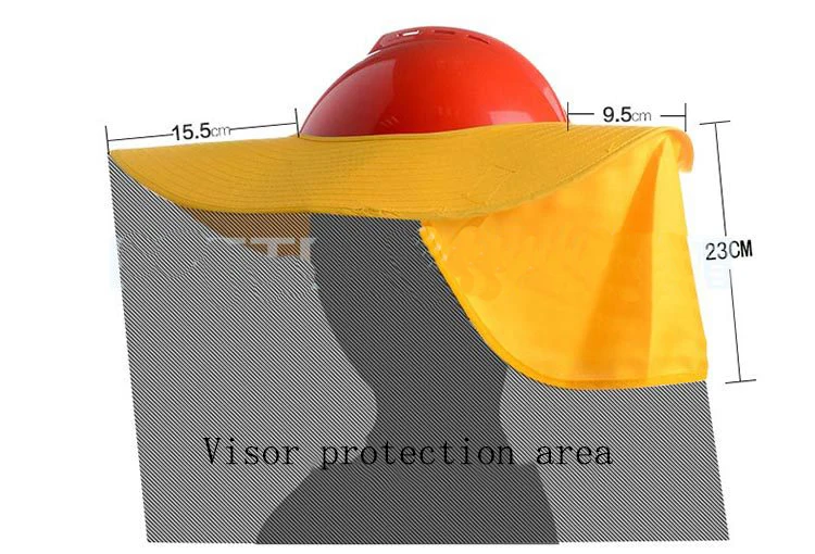 Солнцезащитный козырек для защитного шлема летняя дышащая многофункциональная широкая шляпа с полным козырьком конструкция Защита от