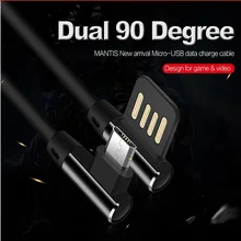 90 градусов Micro USB кабель Быстрая зарядка USB кабель для зарядного устройства для Xiaomi samsung huawei Micro usb Android Devioce