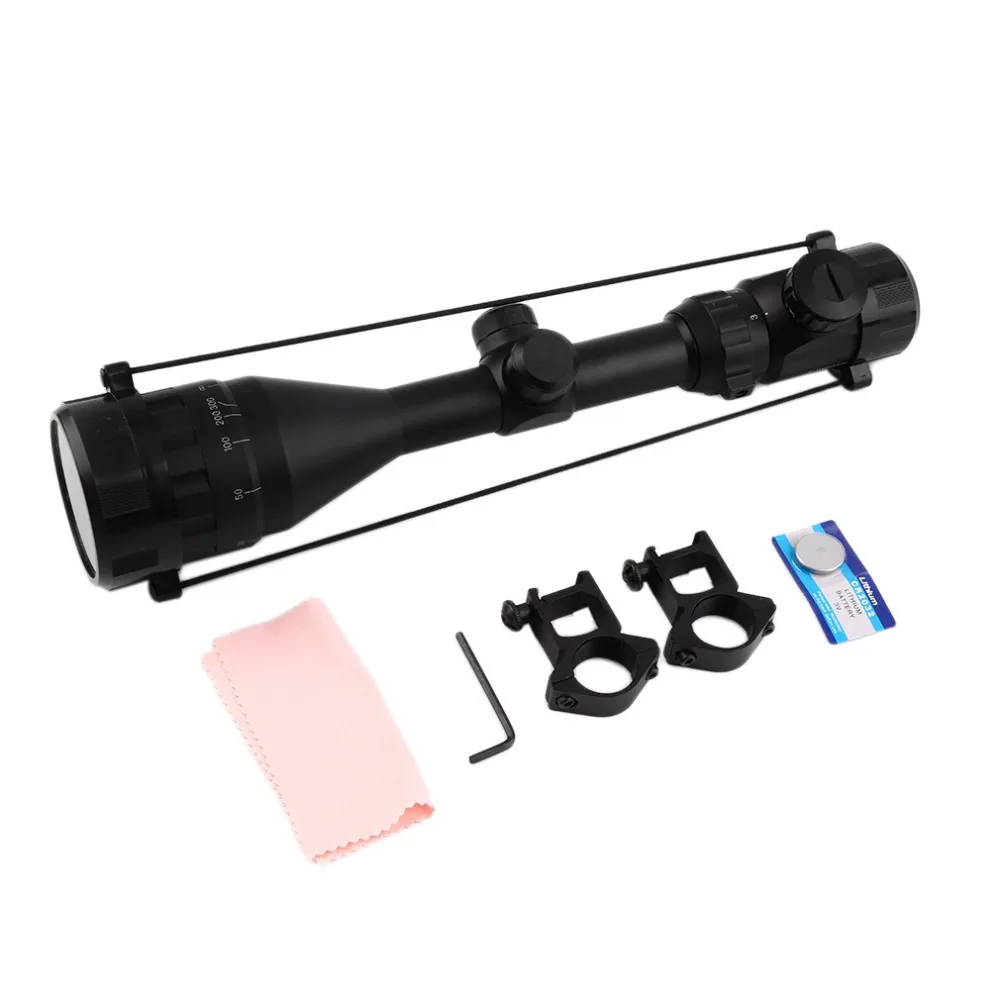 

1pc Hunting Air Rifle Scope 3-9x50 E Red & Green Illuminated Gun Rifle Optics Hunting Scope Sight Riflescope With 11/20mm mount