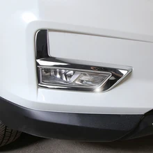 For Nissan Rogue x-Trail T32 2017 2018 Chrome Front Head Fog Light Lamp Cover Trim Molding Garnish Frame Surround Insert