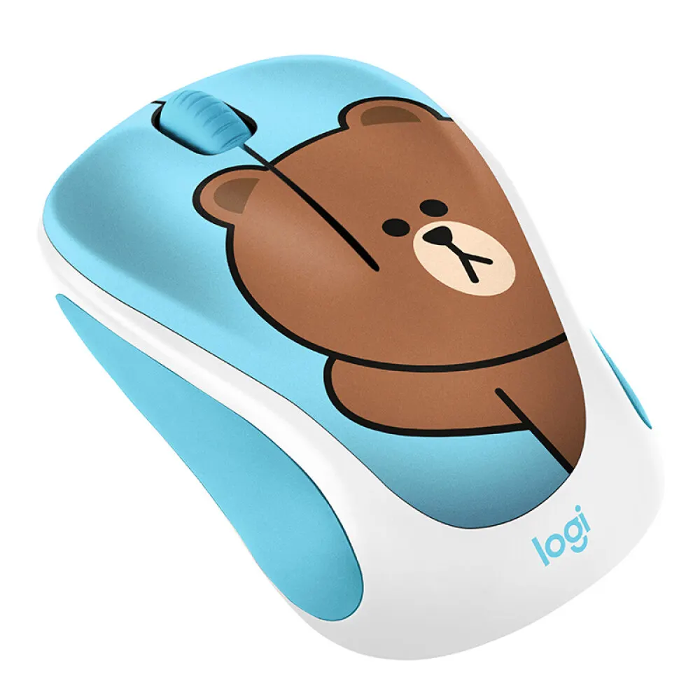 Беспроводная мышь logitech LINEFRIENDS - Цвет: BROWN