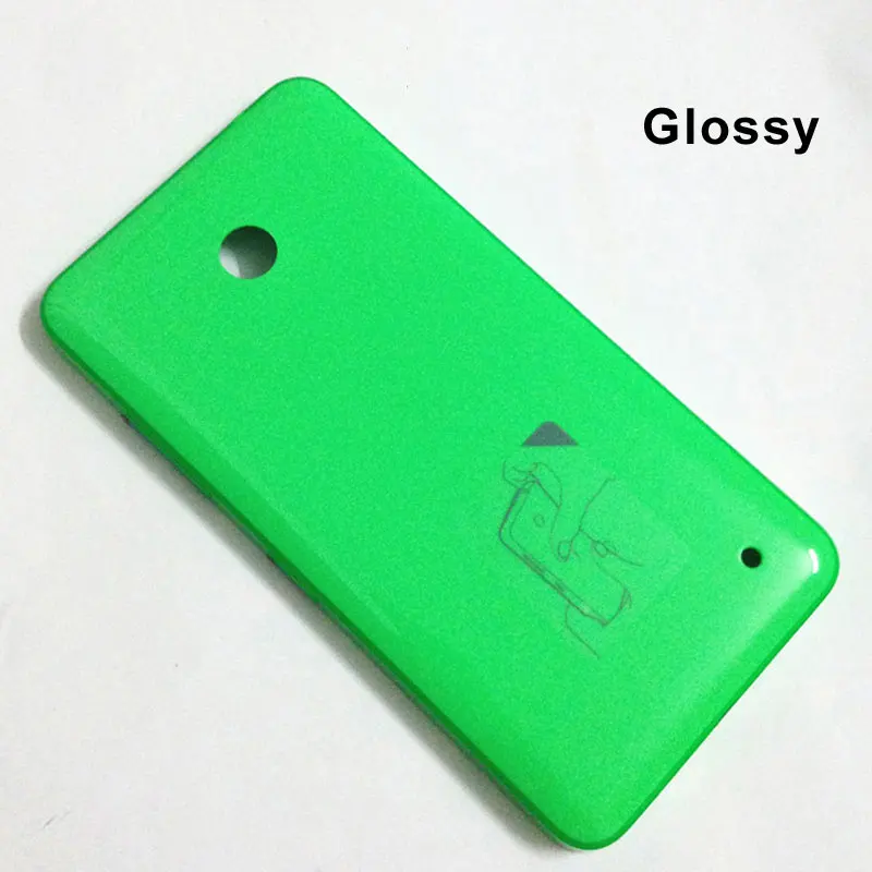 Подлинный корпус для Nokia lumia 630 635 636 638 RM 978 RM-1020 RM1027 Новая задняя крышка батарейного отсека черный чехол - Цвет: Green  glossy
