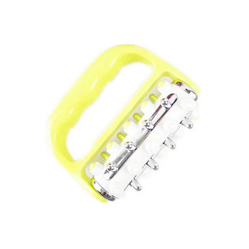 green handheld anti cellulite body massage roller to release muscle pain soreness reliver (1)