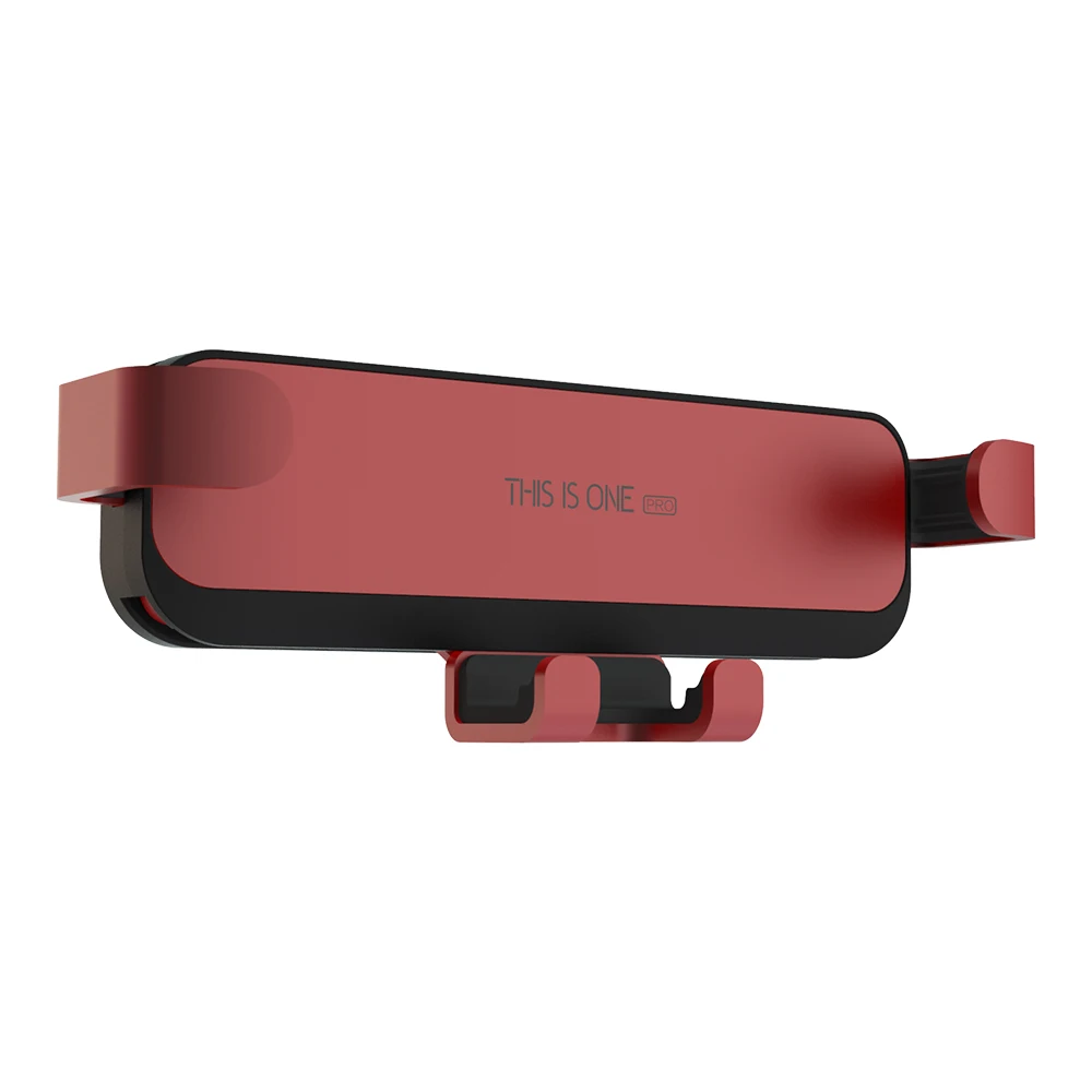 Автомобильный gps кронштейн, крепление на вентиляционное отверстие, Магнитная подставка, hoder с 2 шт. пластинами, держатель для телефона, инструменты для стайлинга автомобилей для iPhone Sumsang Xiaomi - Цвет: Красный