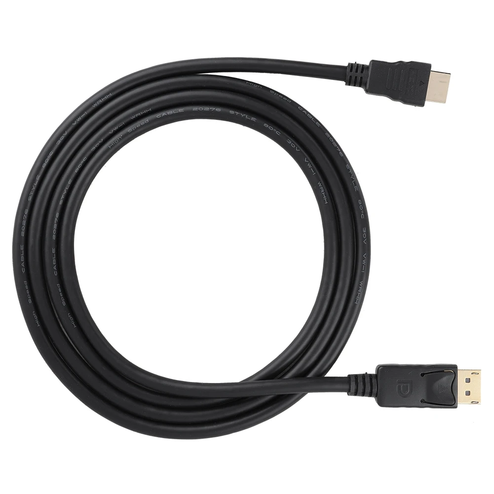 1,8 м DisplayPort DP к HDMI 1080 P HD видеокабель, адаптер для ПК ноутбука Горячая Распродажа