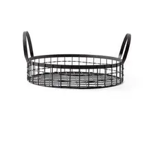 SAE Fortion Fruit Basket Round Hollow Iron Wire Multifunction Bread Storage Basket Food Home Kitchen Office Storage Basket