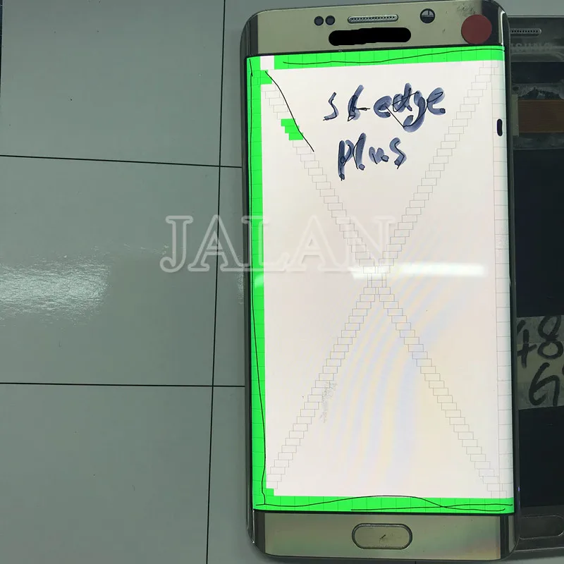 Поврежденный ЖК-дисплей для телефона Galaxy S6 Edge Plus G928 Замена сенсорного экрана установка, ремонт без рамки имеет небольшое место