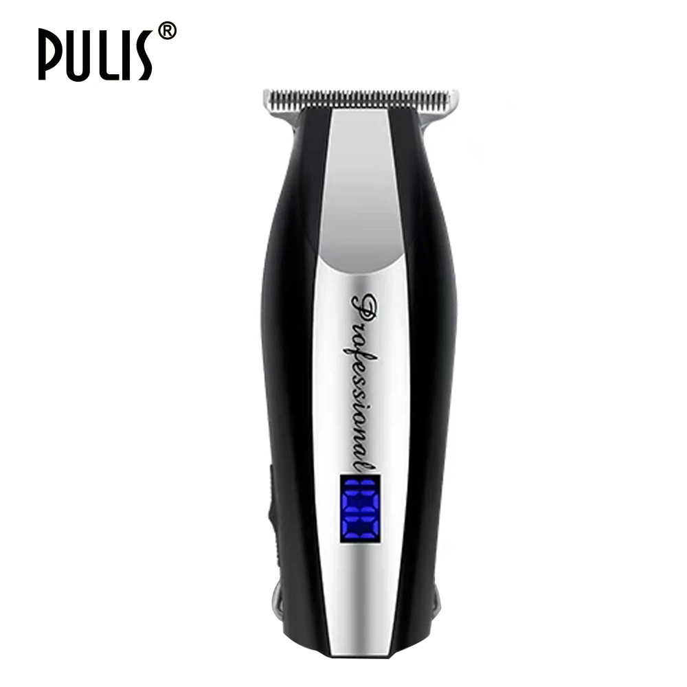 Машинка для стрижки волос PULIS Professional 100-240 В Rechageable электрический триммер для волос с цифровым бритва с дисплеем машина Парикмахерская