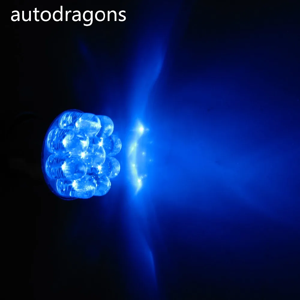 Autodragon 50 шт. 9 * Светодиодный флюс чип AC 12 в различные цвета 1156 Ba15s #89 lager Bayonet Base Flasher