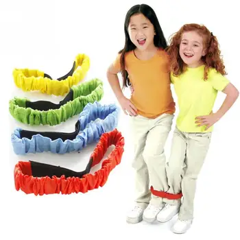 

1pc Fun Toys Game for Children Two People Three-legged Ropes Tied The Foot Running Race Sports Game Kids Cooperation Training