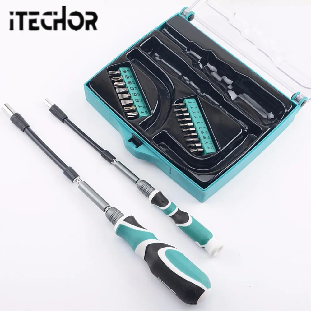 iTECHOR 22 in 1 Manual Hardware Tool Kit Screwdrivers Set of Tools