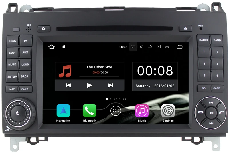 Top HIFIF Two Din 7 Inch Android CarDVD Player For Mercedes/Benz/Sprinter/W209/W169Viano/Vito/B200/A160 Wifi GPS Navigation Radio FM 2