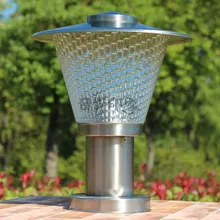 Светодиодный садовый столбик из нержавеющей стали, наружный водонепроницаемый садовый столбик, столбик, лампа E27, светодиодный фонарь для ландшафтного освещения