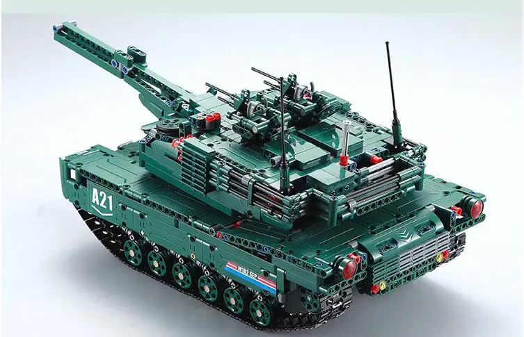 Военный танк серии blocks1498Pcs г 2,4 г RC боевой танк строительные блоки наборы игрушки Кирпичи Танк модель DIY игрушки пульт дистанционного