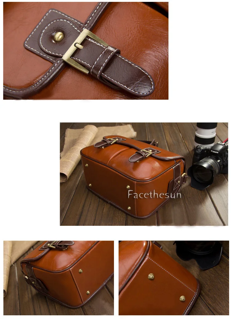 PU Leather vintage camera shoulder bag YYOld -11