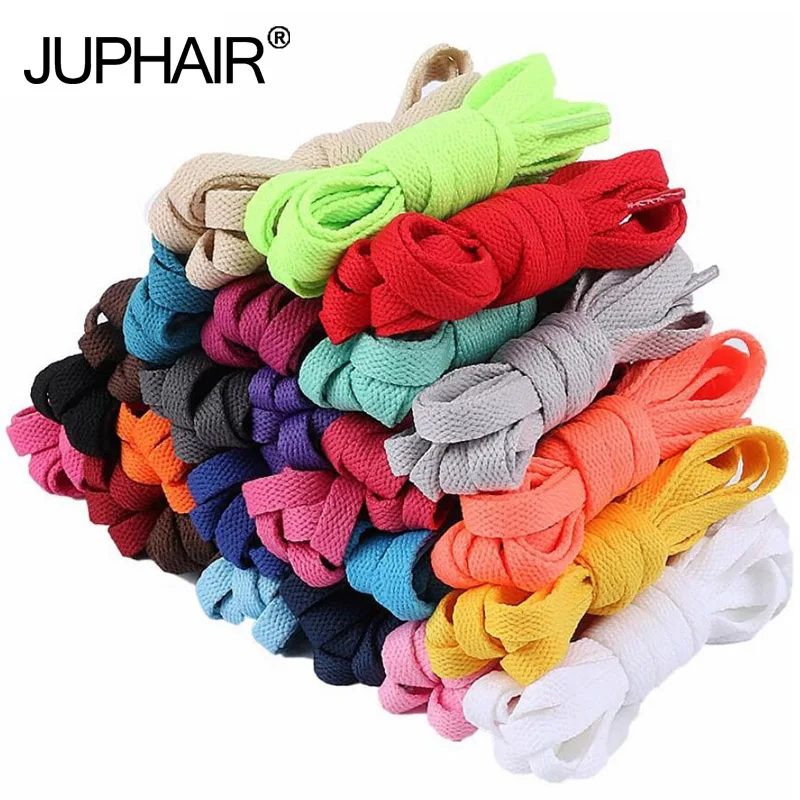 50Pair  Classic Flat Sole Canvas Shoelaces Casual With Black Gray Red Green Yellow Laces Running Woven Laces Sport Casual Lacing