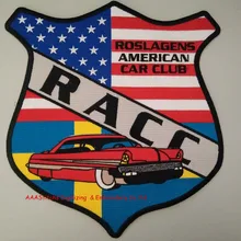 Высококачественная индивидуальная нашивка для гоночного автомобиля Большой размер логотип с железом на спине