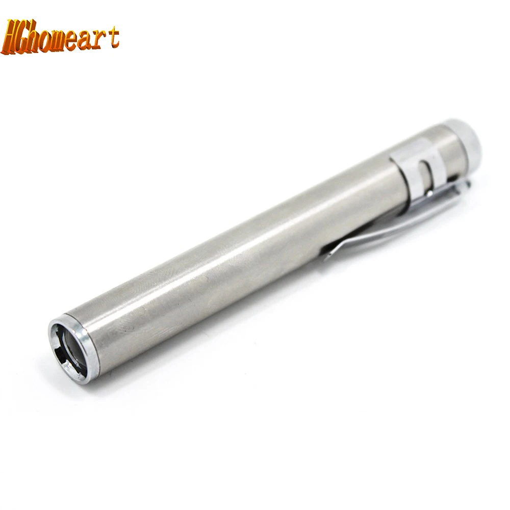 waterproof Portable Stainless mini LED keychain flashlight Torch battery flashlight outdoor led