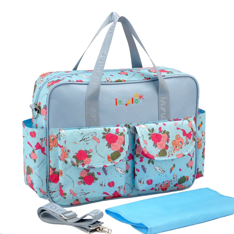Baby Nappy Durable Bags Large Diaper Multifunction Handbag Waterproof Tote Mummy Messenger Baby Stroller Maternity Bag BB6051 (7)