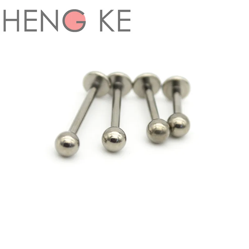 50pcs G23 Titanium Lip Stud Labrets Rings Ear Studs Tragus Body Piercing Jewelry Monroe Helix  Earrings wholesale 16G 14G