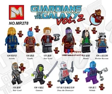 Único super heróis marvel Guardians Of the Galaxy Vol. 2 Foguete Yondu kit brinquedos blocos de construção de brinquedos para crianças