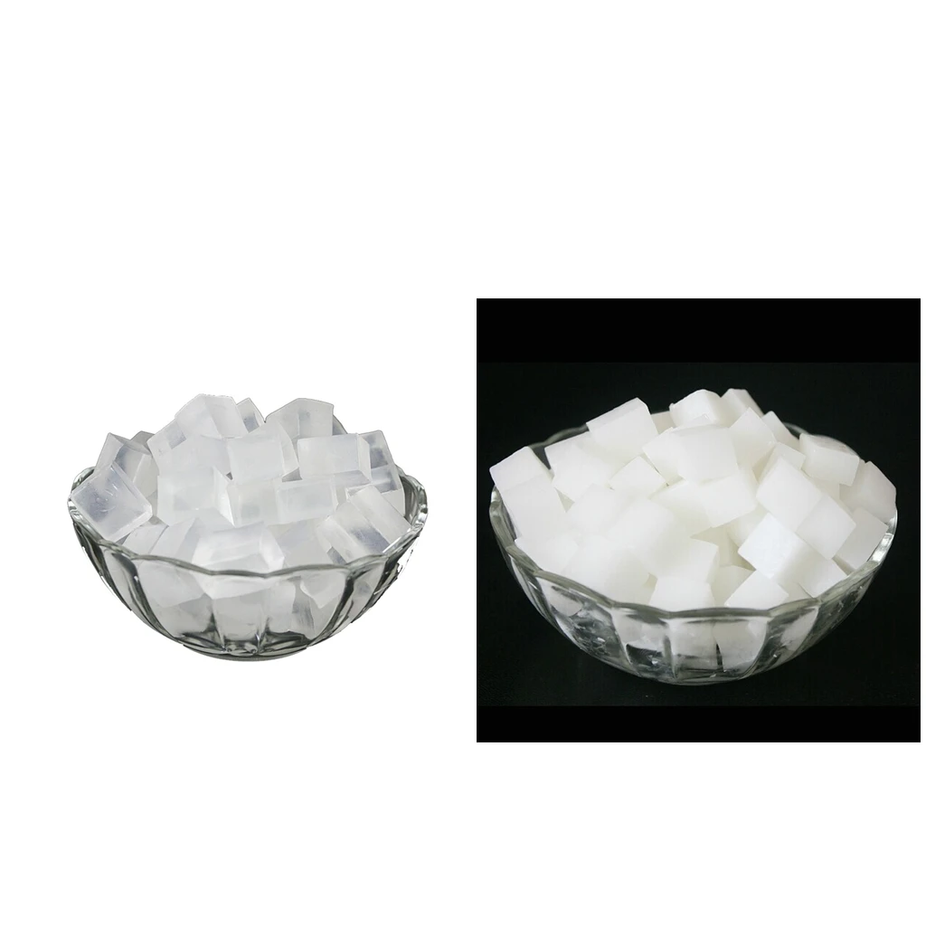 

2kg White & Clear Melt and Pour Soap Base DIY Hand Making Soap Raw Materials - 100% Vegetable Base