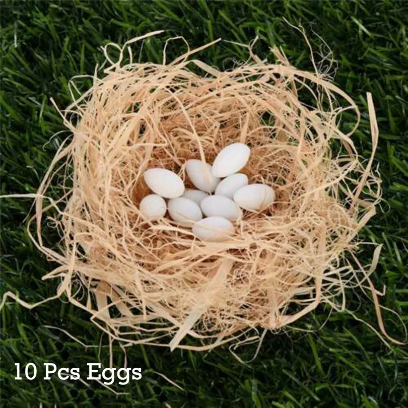 10PcsSet Figurines Happy Easter Eggs Rabbit Cute Bunny Chick Mini Resin Garden Decorations home Decor #3m27 (30)