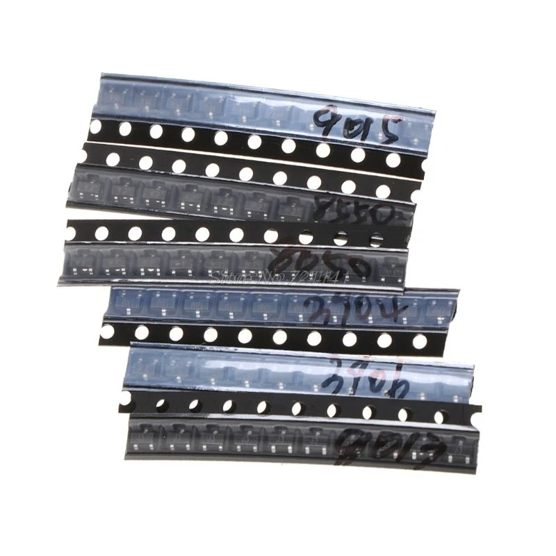 SOT-23 SMD transistor KIT S9013 S9014 S9015 S9018 MMBT3904 MMBT3906 SS8050 SS8550 2N5551 2SC1815 Total 10kinds X10pcs=100pcs