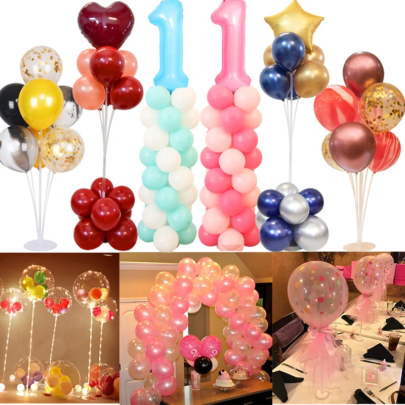 Cyuan шары на день рождения или свадьбу колонна-подставка латексный стол плавающий держатель воздушных шаров палка стенд Арка зажимы для детей вечеринок