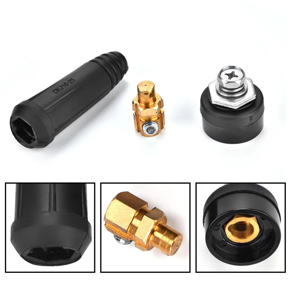 

DKJ Series European Welding Cable Rapid Connector Electric Socket Welding Machine Rapid Fitting Cable Connector 10-95mm