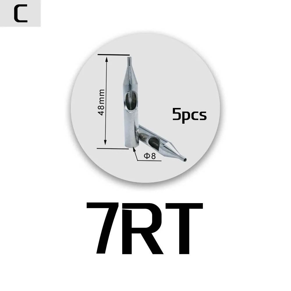 5 шт. RT нержавеющая сталь татуировки Советы Короткие Пластиковые иглы для тату боди-арт поставка