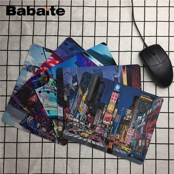 

Babaite Boy Gift Pad New York City Times Durable Rubber Mouse Mat Pad Size for 18x22cm 25x29cm Rubber Mousemats