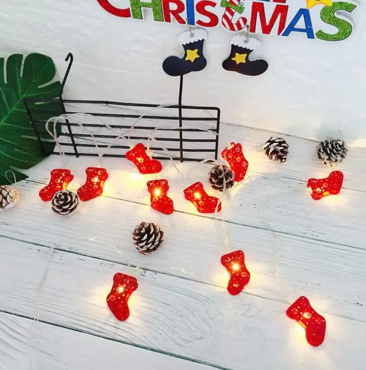 

LED lamp string Christmas tree decorative lamp string light 2 m 10 lamp battery box