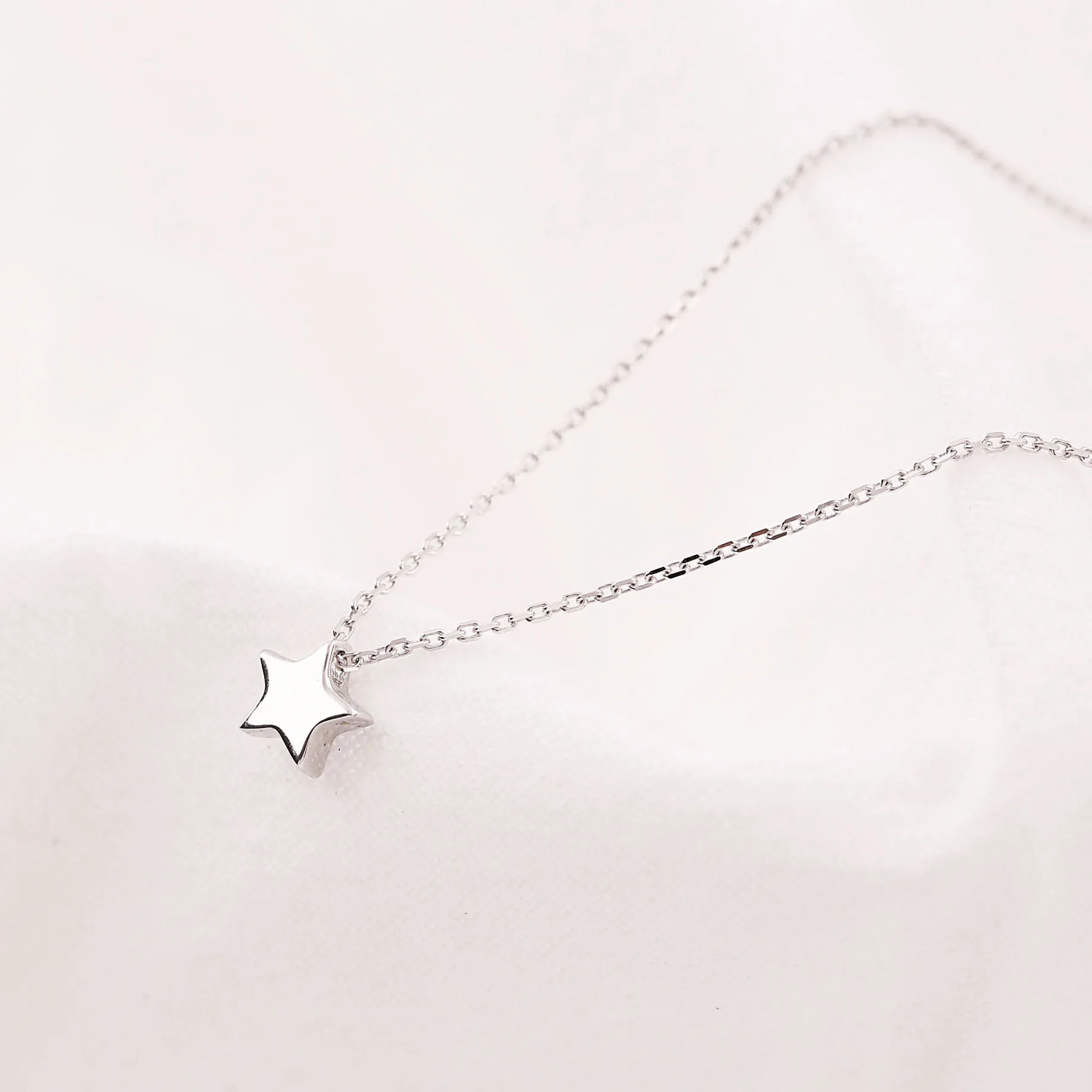 mini star women 100% 925 Sterling silver nacklace Jewellery Clavicle chain pendant charms