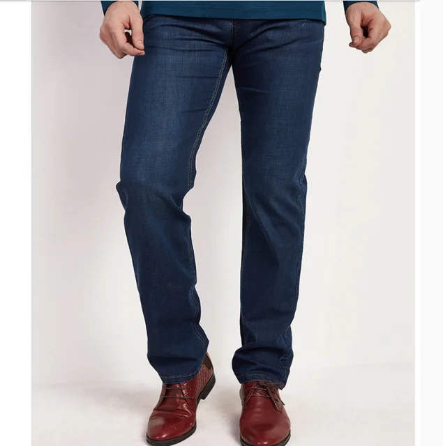 Mens Jeans Large size Jeans men fat guy add fat increase men's straight