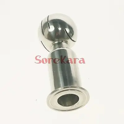 1,5 "Tri Зажим SS304 Нержавеющая сталь поворотный со спреем мяч 50,5 Ferrule O/D зажим CIP для очистки