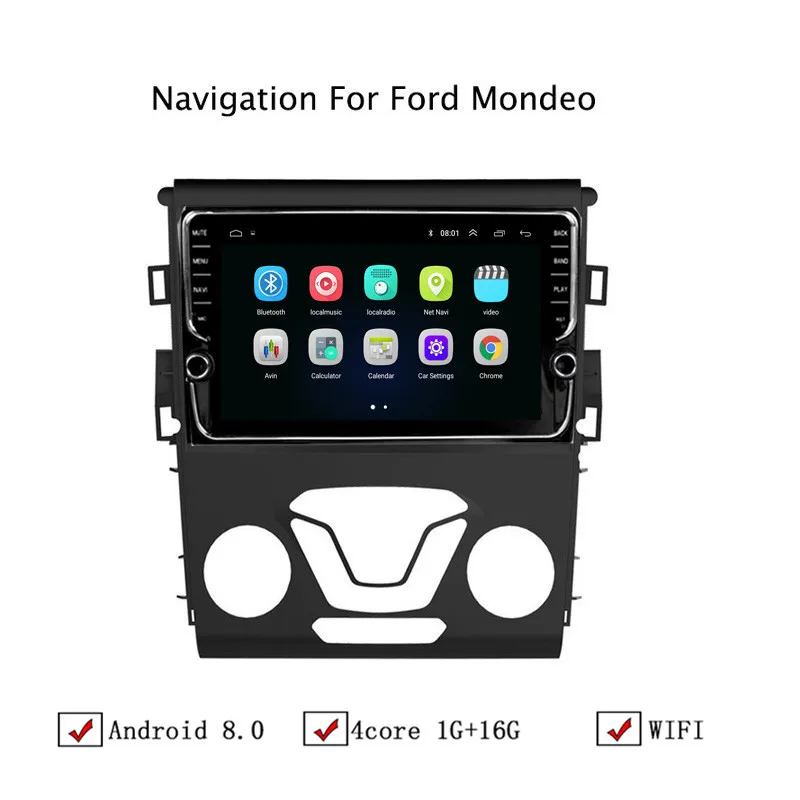 NAVITOPIA 9 дюймов автомобильный мультимедийный плеер Andriod 8 1 gps навигация для Ford Mondeo