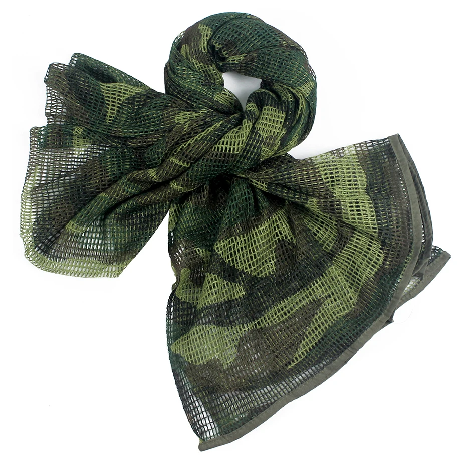 S.ARCHON US Soldier Military Camouflage Plaid Scarves Men Combat Tactical Conceal Scarf Shawl Veil Army Multicam Camo Arab Scarf wool scarf mens