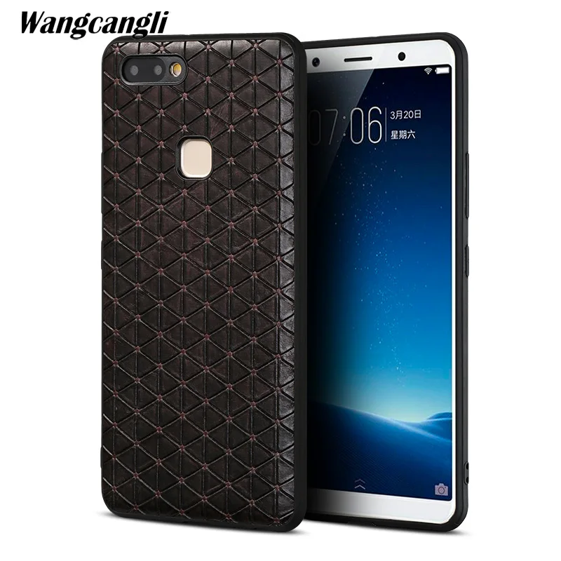 

Wangcangli Triangle texture phone case for vivo x20 plus all inclusive phone case business phoneprotection case