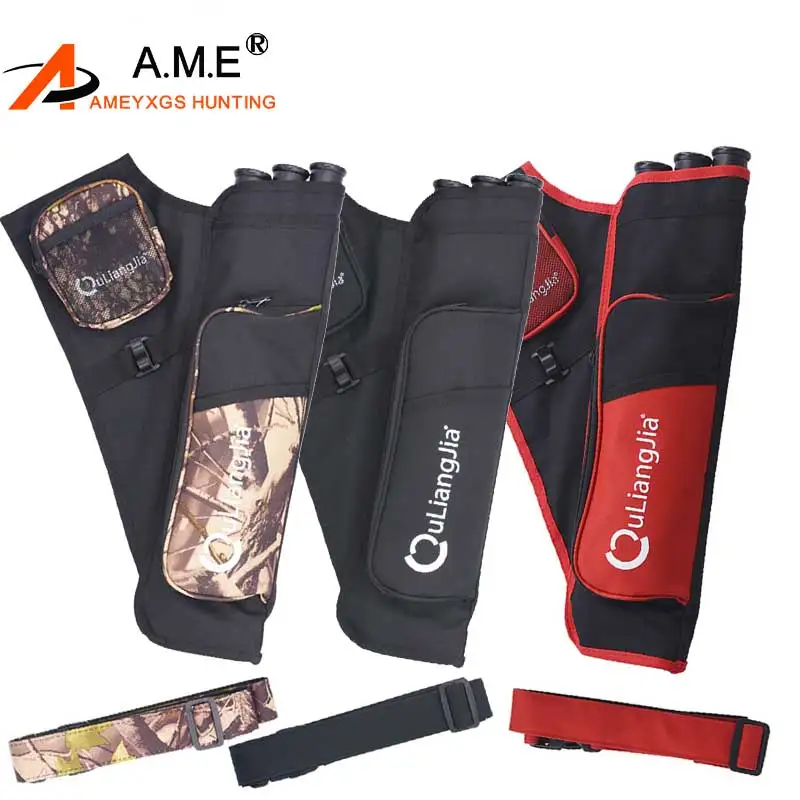 Buy 1 PC 4Colors Archery Quiver with 3 Tube Carbon