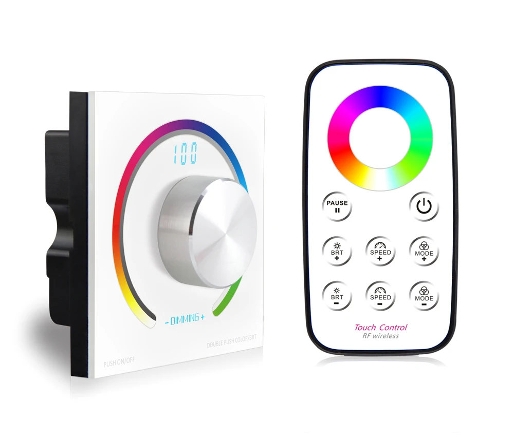 Ручка переключателя RGB сенсорная панель диммер RF беспроводной пульт