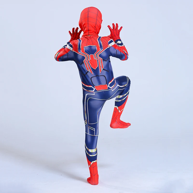 Латексный костюм Человека-паука для детей на Хэллоуин, вечерние костюмы супергероя, Карнавальная форма Супермена, маскарадный костюм для взрослых, Супермен Паук