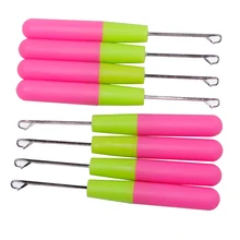 4 шт./компл. 15 см инструменты для наращивания волос пластиковая ручка парик крючок для вязания крючок MSI-19