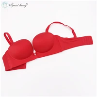 Special Beauty!Free shipping!Skin color Super low price Underwire Push Up top selling product in 2018Glossy face Sexy 1/2cup bra