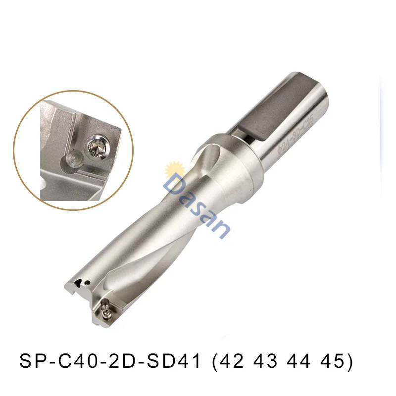 

SP C40 2D SD 41 42 43 44 45 mm Indexable Insert Drills U Fast Drill Lathe Metal Drilling Cutter Tool for SP Indexa Insert